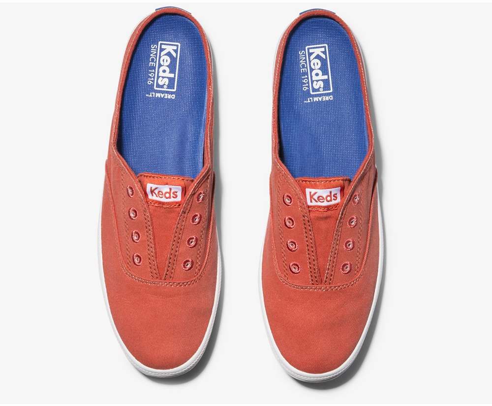 Mules Keds Mujer Rojos - Moxie Washable - 7824-CVDEG